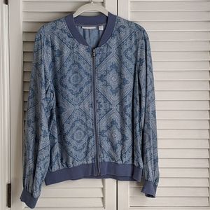 Blue zipper sweatshirt
